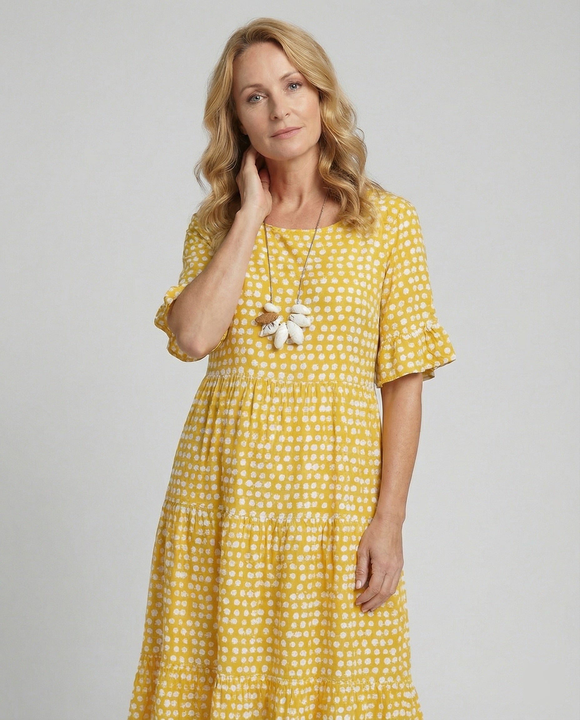 Women Summer Dress-https://detail.1688.com/offer/890667909907.html-Calm Wears-Yellow-S-Calm Wears