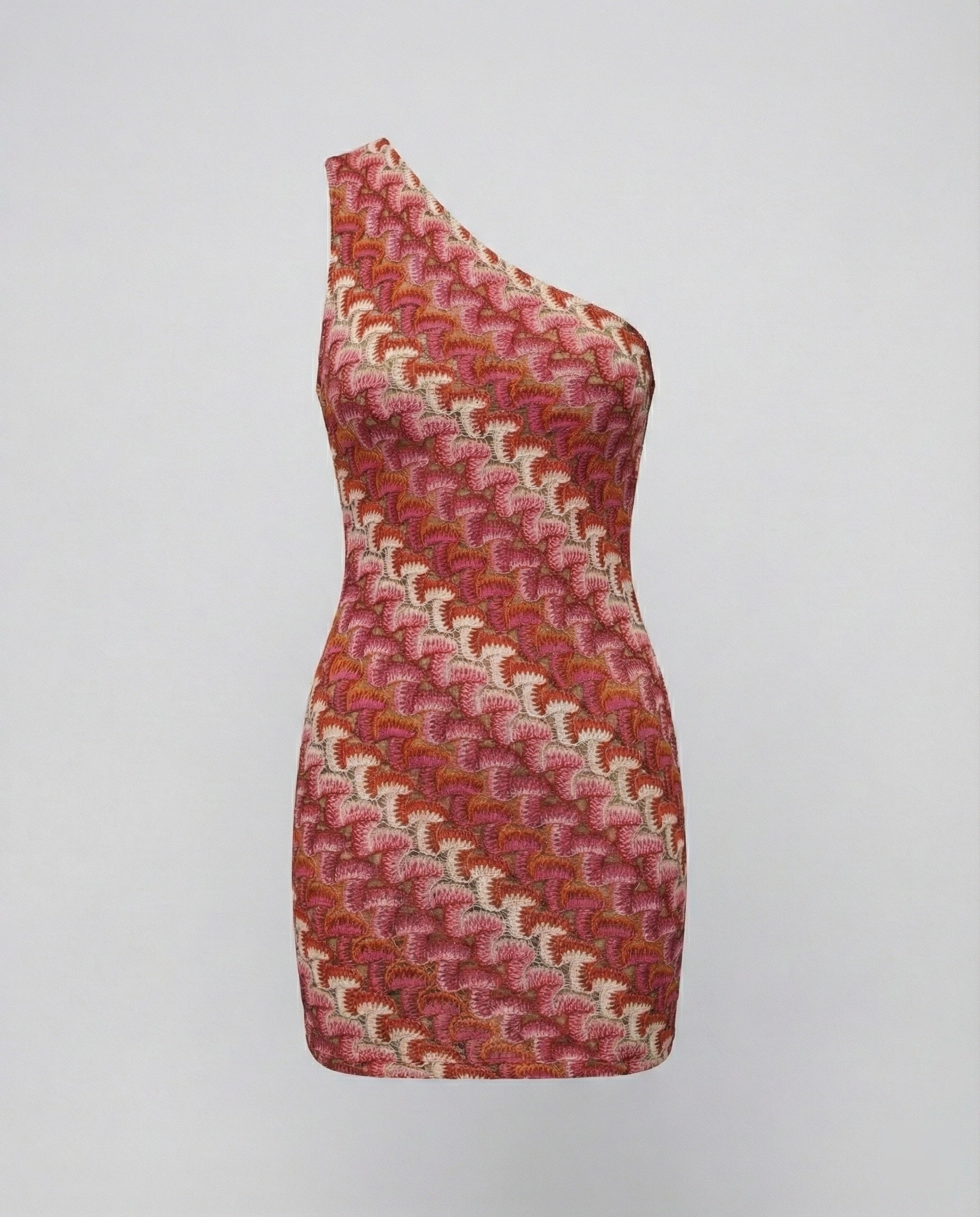 Women's asymmetrical mini dress with modern wave pattern-https://detail.1688.com/offer/952500585081.html-Calm Wears-Rot-S-Calm Wears