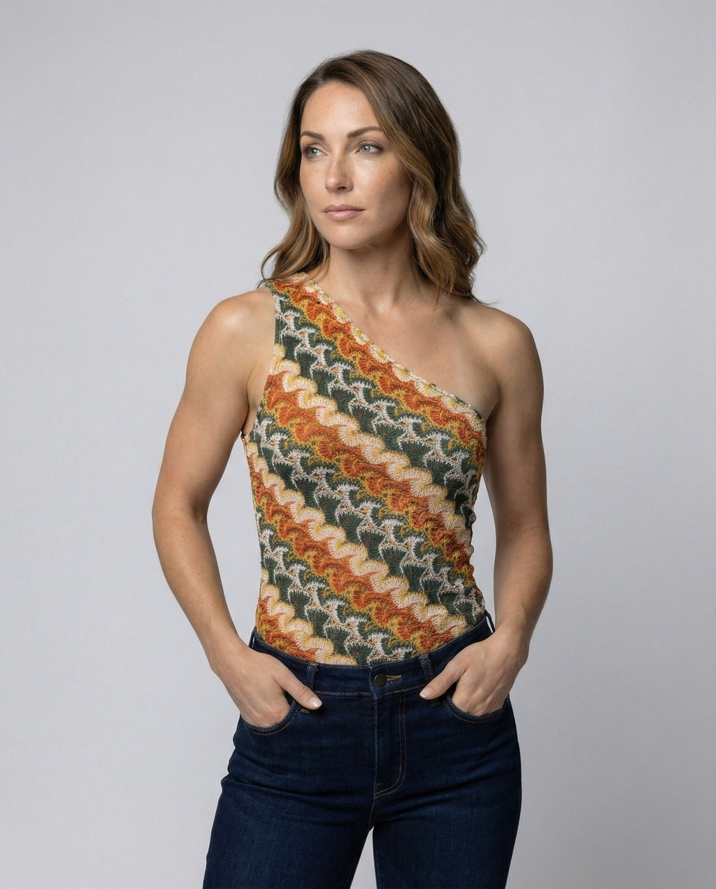Women's asymmetrical mini dress with modern wave pattern-https://detail.1688.com/offer/952500585081.html-Calm Wears-Wine red-S-Calm Wears