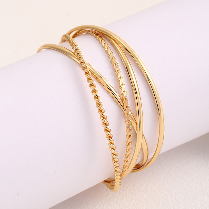 Women's bangle set with elaborate, braided and simple designs Calm Wears-https://detail.1688.com/offer/718479922904.html-Calm Wears-Calm Wears