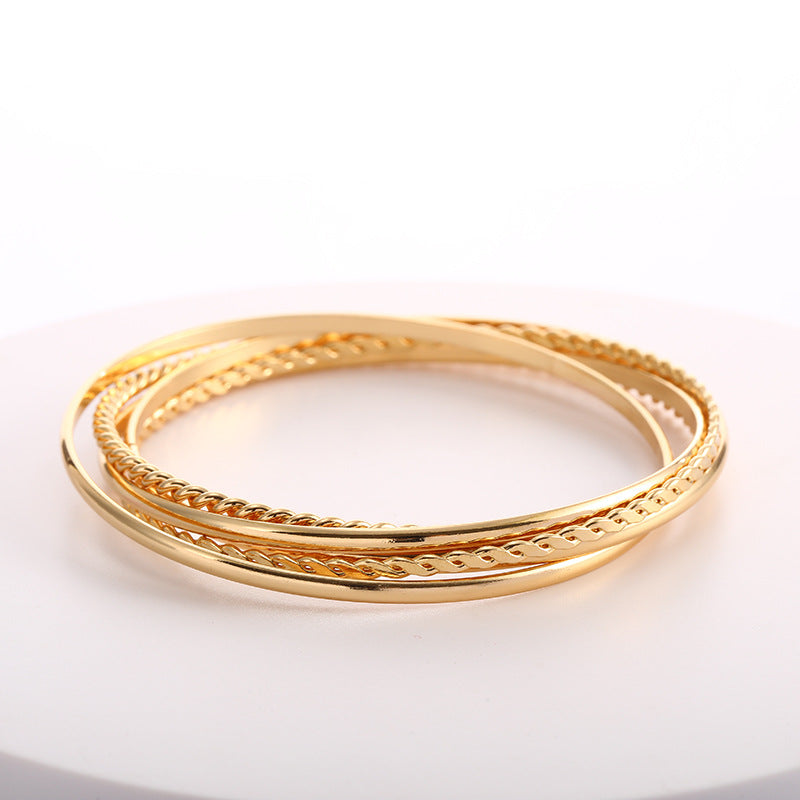Women's bangle set with elaborate, braided and simple designs Calm Wears-https://detail.1688.com/offer/718479922904.html-Calm Wears-Calm Wears