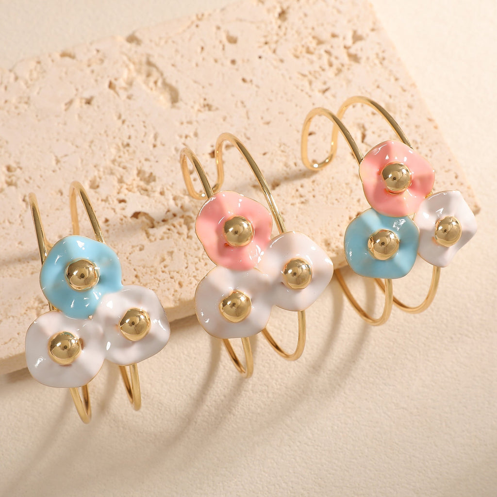 Women's bangle with elaborate floral design Calm Wears-https://detail.1688.com/offer/1048202083739.html-Calm Wears-Style 3-Calm Wears