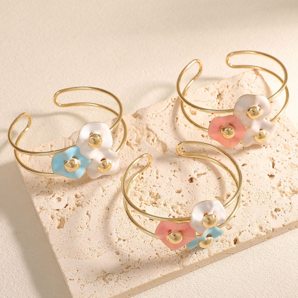 Women's bangle with elaborate floral design Calm Wears-https://detail.1688.com/offer/1048202083739.html-Calm Wears-Style 3-Calm Wears