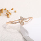 Women's bangle with elegant infinity pattern and sparkling zirconia Calm Wears-https://detail.1688.com/offer/1048981757607.html-Calm Wears-Gold-Calm Wears