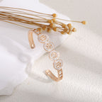 Women's bangle with elegant infinity pattern and sparkling zirconia Calm Wears-https://detail.1688.com/offer/1048981757607.html-Calm Wears-Gold-Calm Wears