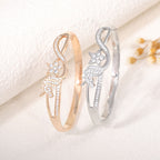 Women's bangle with elegant infinity pattern and sparkling zirconia Calm Wears-https://detail.1688.com/offer/1048981757607.html-Calm Wears-Gold-Calm Wears