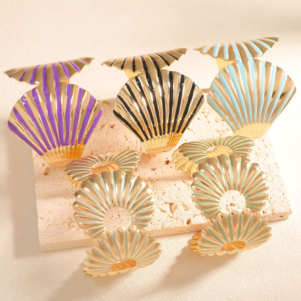 Women's bangle with elegant shell design Calm Wears-https://detail.1688.com/offer/1048972790285.html-Calm Wears-Style 5-Calm Wears