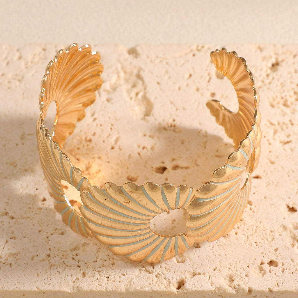 Women's bangle with elegant shell design Calm Wears-https://detail.1688.com/offer/1048972790285.html-Calm Wears-Style 5-Calm Wears