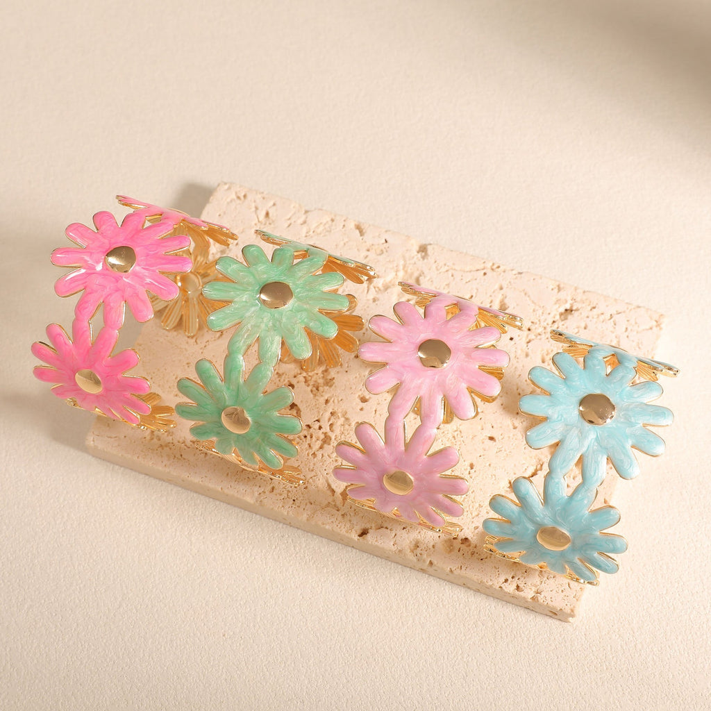 Women's bangle with floral flower pattern Calm Wears-https://detail.1688.com/offer/1050891280883.html-Calm Wears-Style 3-Calm Wears