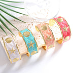 Women's Bangle with Maritime Shell and Starfish Design Calm Wears-https://detail.1688.com/offer/1058224532200.html-Calm Wears-White-Calm Wears