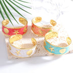 Women's Bangle with Maritime Shell and Starfish Design Calm Wears-https://detail.1688.com/offer/1058224532200.html-Calm Wears-White-Calm Wears