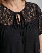 Women's Blouse Top Lace Tunic A-Line-https://detail.1688.com/offer/999165811760.html-Calm Wears-Black-S-Calm Wears