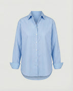 Women's Blouse Top Women's Striped Wide-https://detail.1688.com/offer/852699085211.html-Calm Wears-Light Blue-S-Calm Wears
