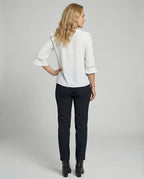 Women's Blouse Top Women's V-Neck Crepe-https://detail.1688.com/offer/1008198943823.html-Calm Wears-White-S-Calm Wears