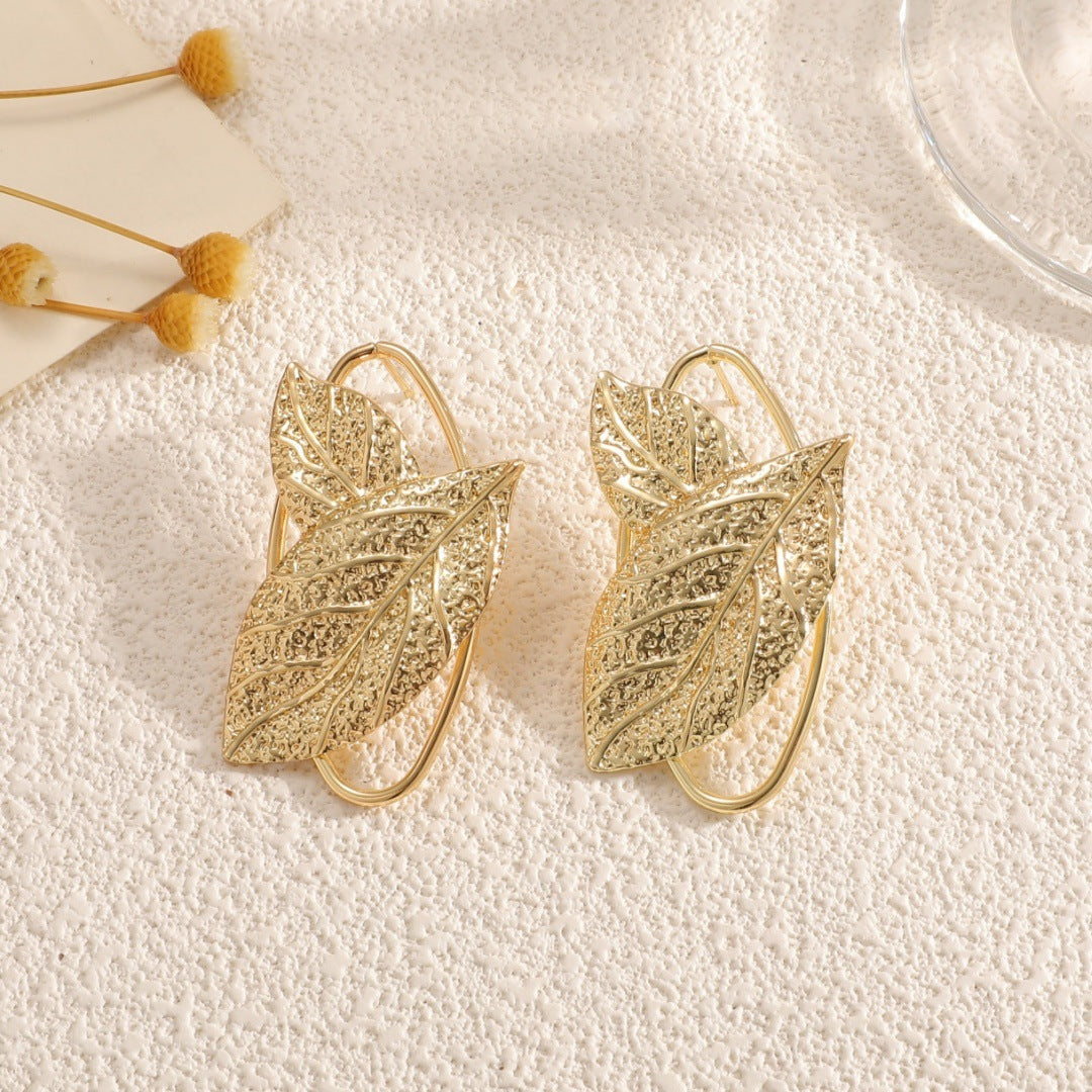 Women’s bracelet with elaborate leaf design Calm Wears-https://detail.1688.com/offer/961339247816.html-Calm Wears-Earrings-Calm Wears