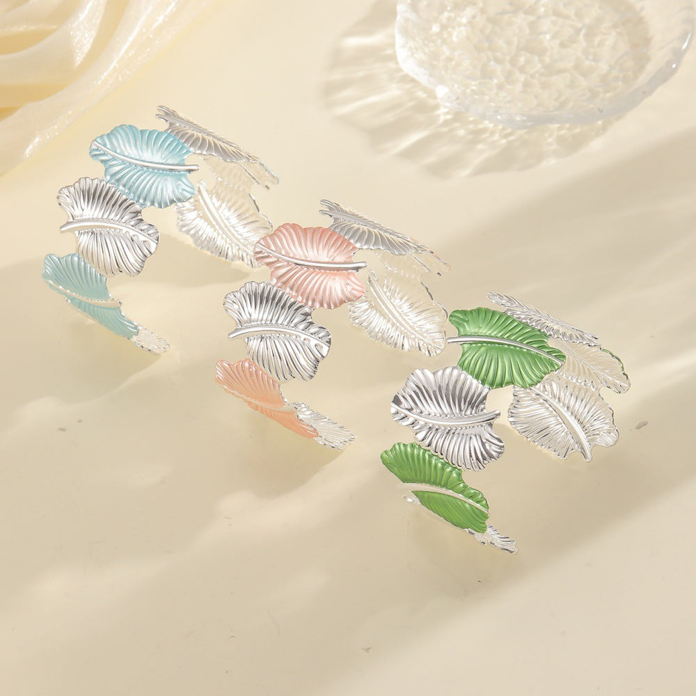 Women’s bracelet with elaborate leaf design Calm Wears-https://detail.1688.com/offer/964922007345.html-Calm Wears-Style 3-Calm Wears