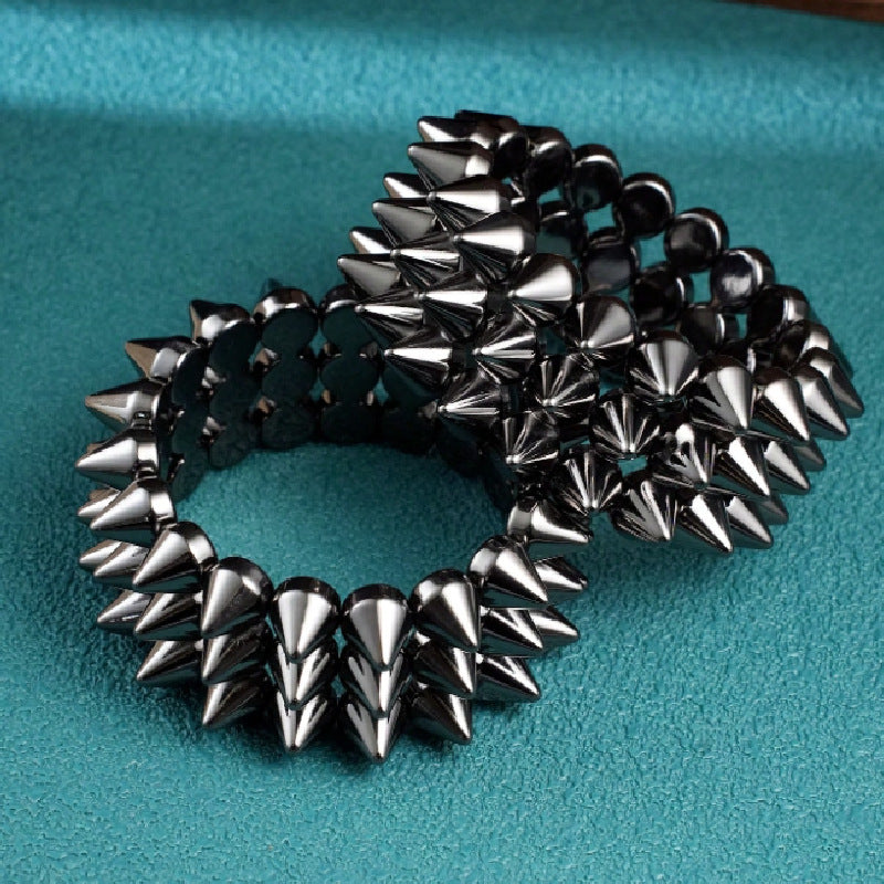 Women's bracelet with spikes Calm Wears-https://detail.1688.com/offer/1035612155755.html-Calm Wears-Silver-Calm Wears