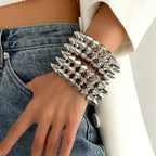 Women's bracelet with spikes Calm Wears-https://detail.1688.com/offer/1035612155755.html-Calm Wears-Silver-Calm Wears