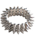 Women's bracelet with spikes Calm Wears-https://detail.1688.com/offer/1035612155755.html-Calm Wears-Silver-Calm Wears