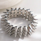 Women's bracelet with spikes Calm Wears-https://detail.1688.com/offer/1035612155755.html-Calm Wears-Silver-Calm Wears