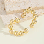 Women's bracelet with structured, golden beads Calm Wears-https://detail.1688.com/offer/827115660169.html-Calm Wears-Gold-Calm Wears