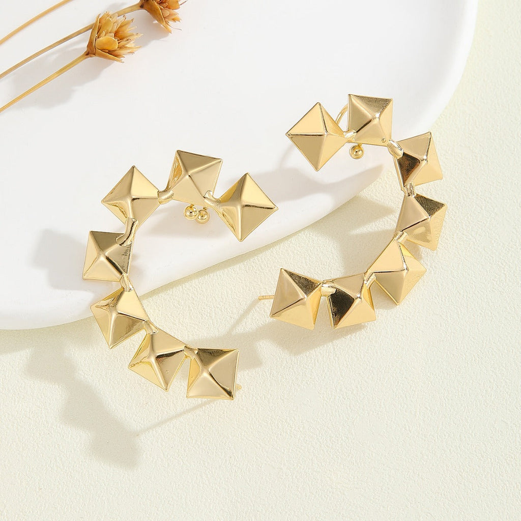 Women's bracelet with structured, golden beads Calm Wears-https://detail.1688.com/offer/827115660169.html-Calm Wears-Gold-Calm Wears