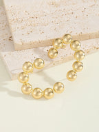 Women's bracelet with structured, golden beads Calm Wears-https://detail.1688.com/offer/827115660169.html-Calm Wears-Gold-Calm Wears