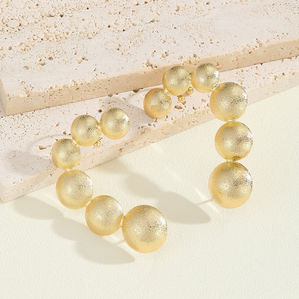 Women's bracelet with structured, golden beads Calm Wears-https://detail.1688.com/offer/827115660169.html-Calm Wears-Gold-Calm Wears