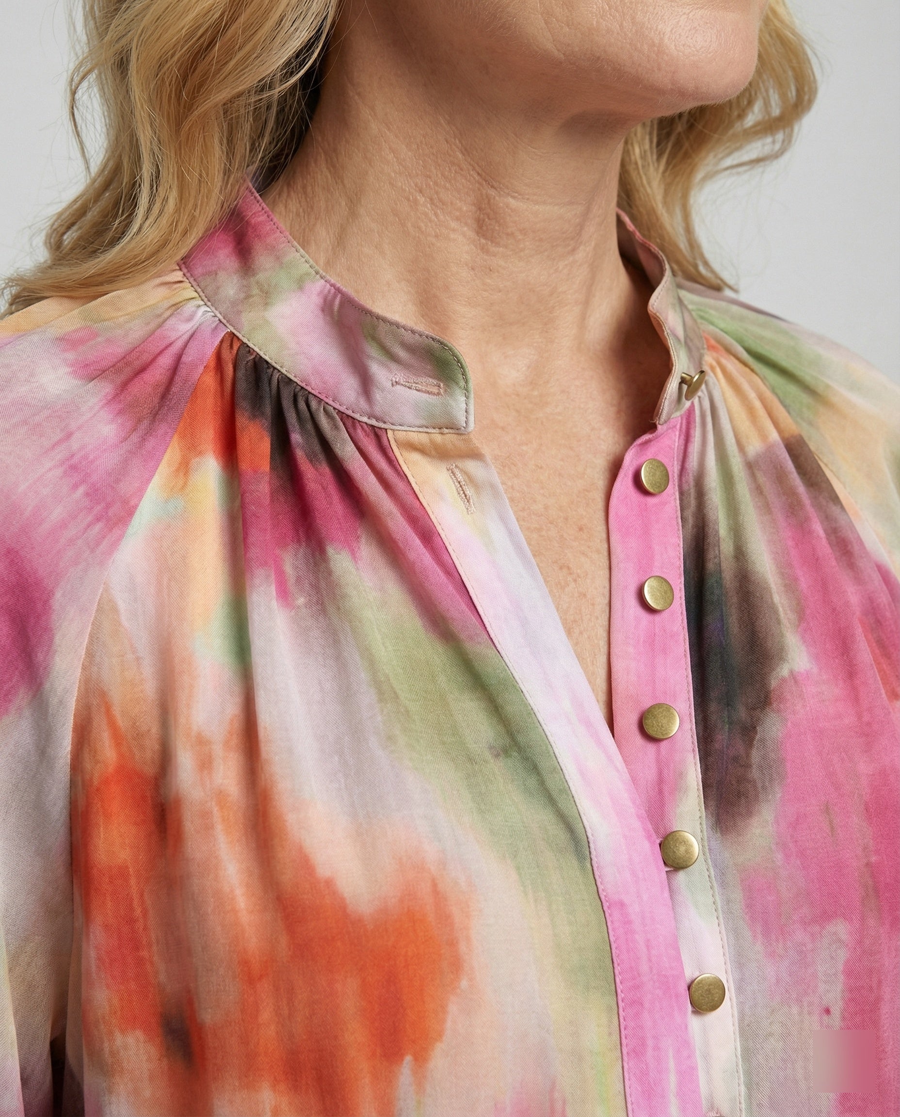 Women's Chiffon Blouse Top Elegant-https://detail.1688.com/offer/992976960193.html-Calm Wears-Rosa-S-Calm Wears