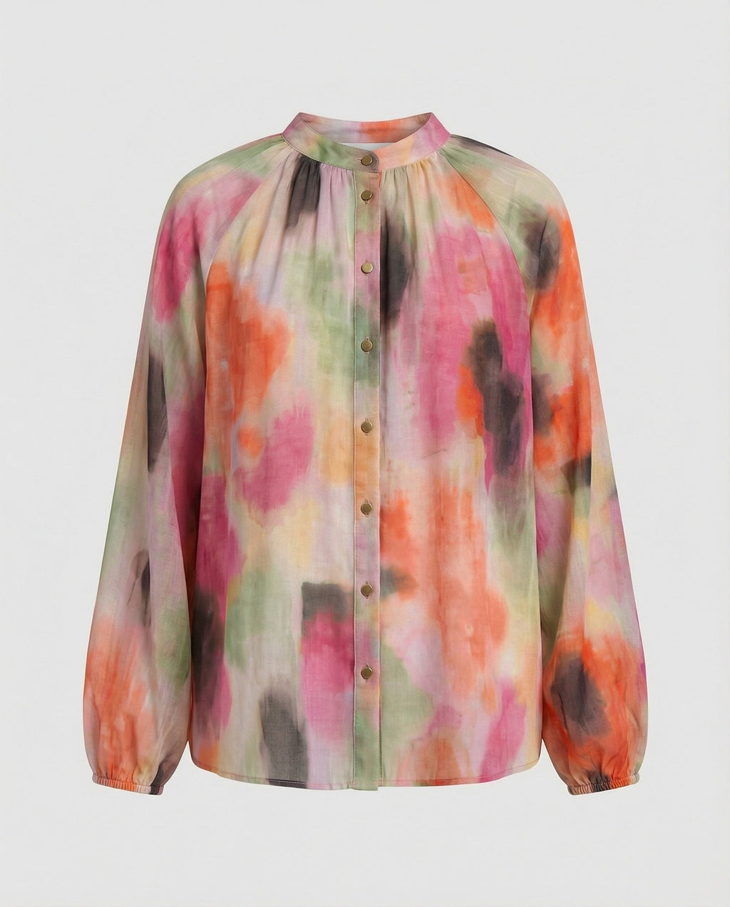 Women's Chiffon Blouse Top Elegant-https://detail.1688.com/offer/992976960193.html-Calm Wears-Rosa-S-Calm Wears