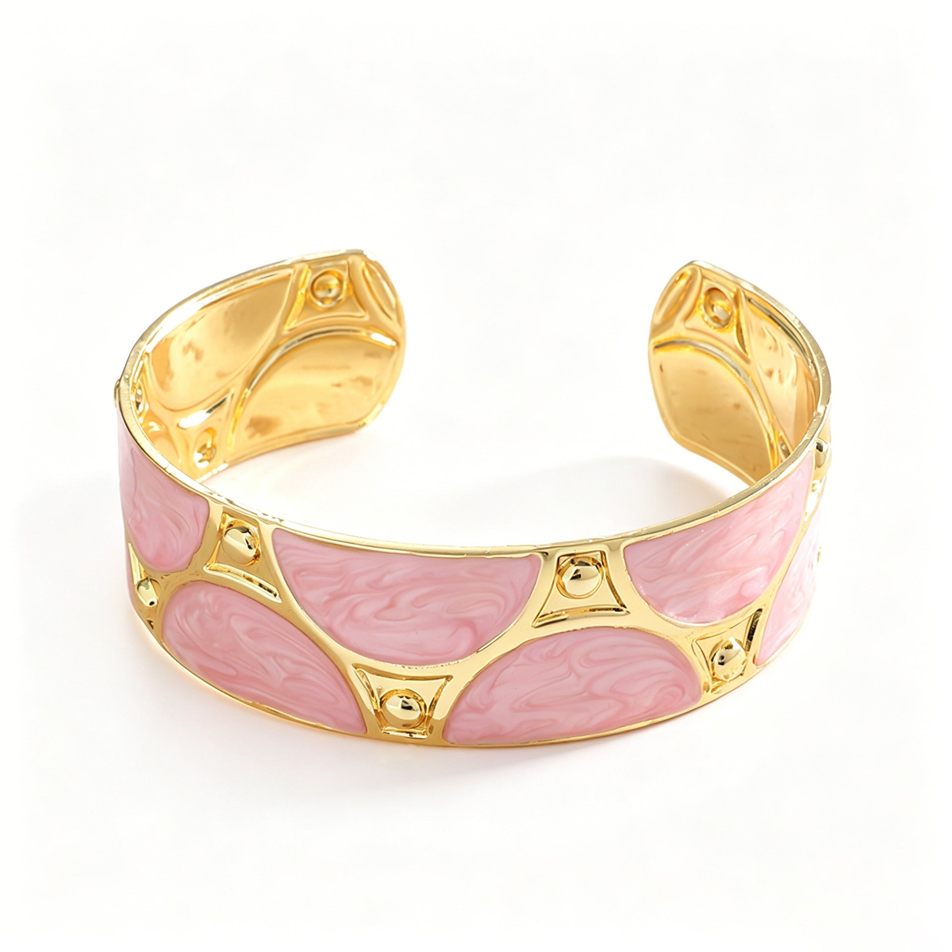 Women's cuff bracelet with artistic design Calm Wears-https://detail.1688.com/offer/1056647631822.html-Calm Wears-Light blue-Calm Wears