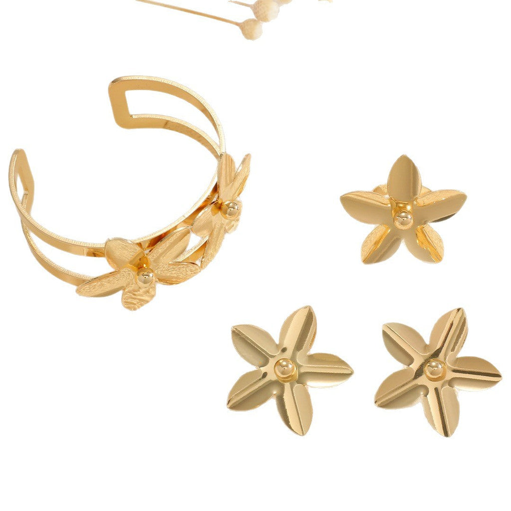 Women's cuff bracelet with floral design Calm Wears-https://detail.1688.com/offer/1040163889151.html-Calm Wears-Bracelet-Calm Wears