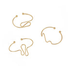 Women's cuff in modern wave pattern Calm Wears-https://detail.1688.com/offer/824874327751.html-Calm Wears-Gold-Calm Wears