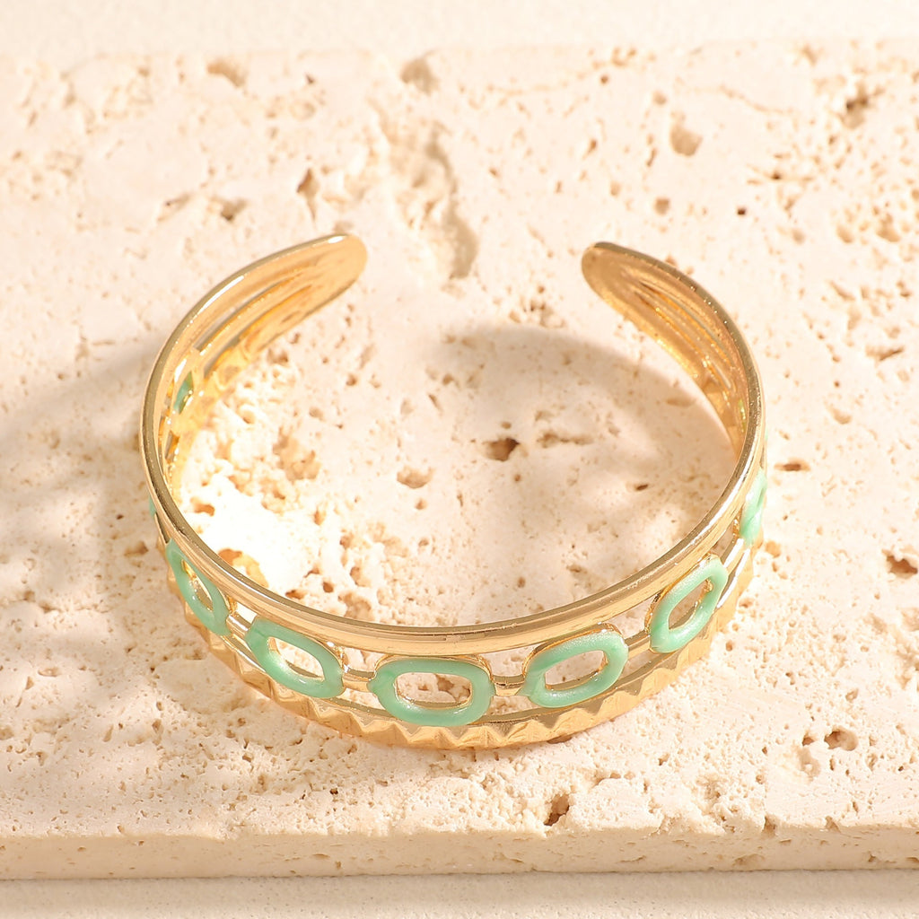 Women's cuff with elegant spiral design Calm Wears-https://detail.1688.com/offer/1049937061386.html-Calm Wears-Style 3-Calm Wears