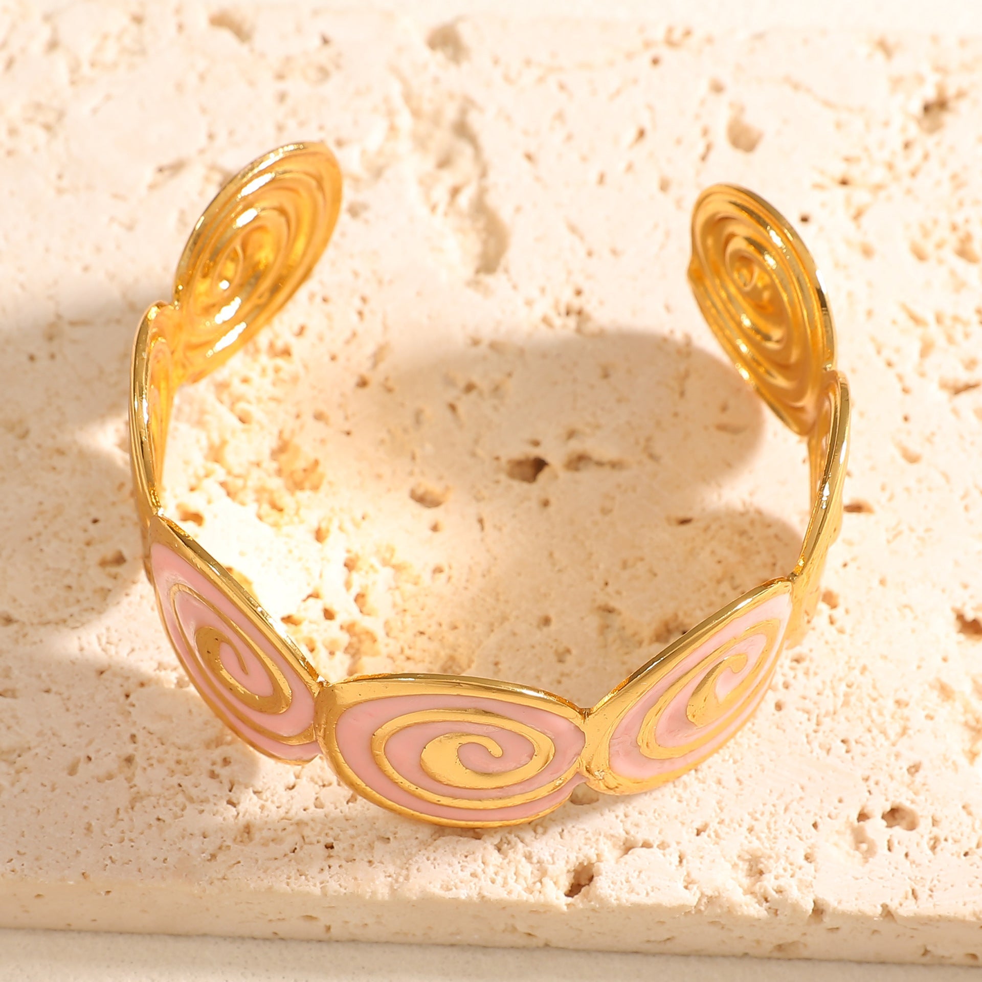 Women's cuff with elegant spiral design Calm Wears-https://detail.1688.com/offer/1049937061386.html-Calm Wears-Style 4-Calm Wears