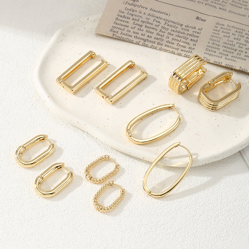 Women's Dangle Earrings in Elegant Pattern Mix Calm Wears-https://detail.1688.com/offer/792816823241.html-Calm Wears-Gold-Calm Wears