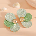 Women's ear clips in elaborate floral pattern Calm Wears-https://detail.1688.com/offer/956205214001.html-Calm Wears-Light blue-Calm Wears
