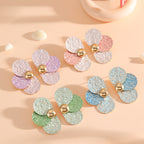 Women's ear clips in elaborate floral pattern Calm Wears-https://detail.1688.com/offer/956205214001.html-Calm Wears-Light blue-Calm Wears