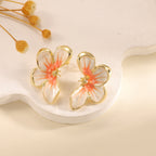 Women's ear clips in elegant floral design with a glossy coating Calm Wears-https://detail.1688.com/offer/1030684444667.html-Calm Wears-Calm Wears