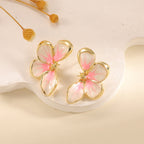Women's ear clips in elegant floral design with a glossy coating Calm Wears-https://detail.1688.com/offer/1030684444667.html-Calm Wears-Calm Wears