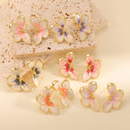 Women's ear clips in elegant floral design with a glossy coating Calm Wears-https://detail.1688.com/offer/1030684444667.html-Calm Wears-Calm Wears