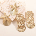Women's ear clips in luxurious shell and starfish design Calm Wears-https://detail.1688.com/offer/982158722475.html-Calm Wears-Unknown-Calm Wears