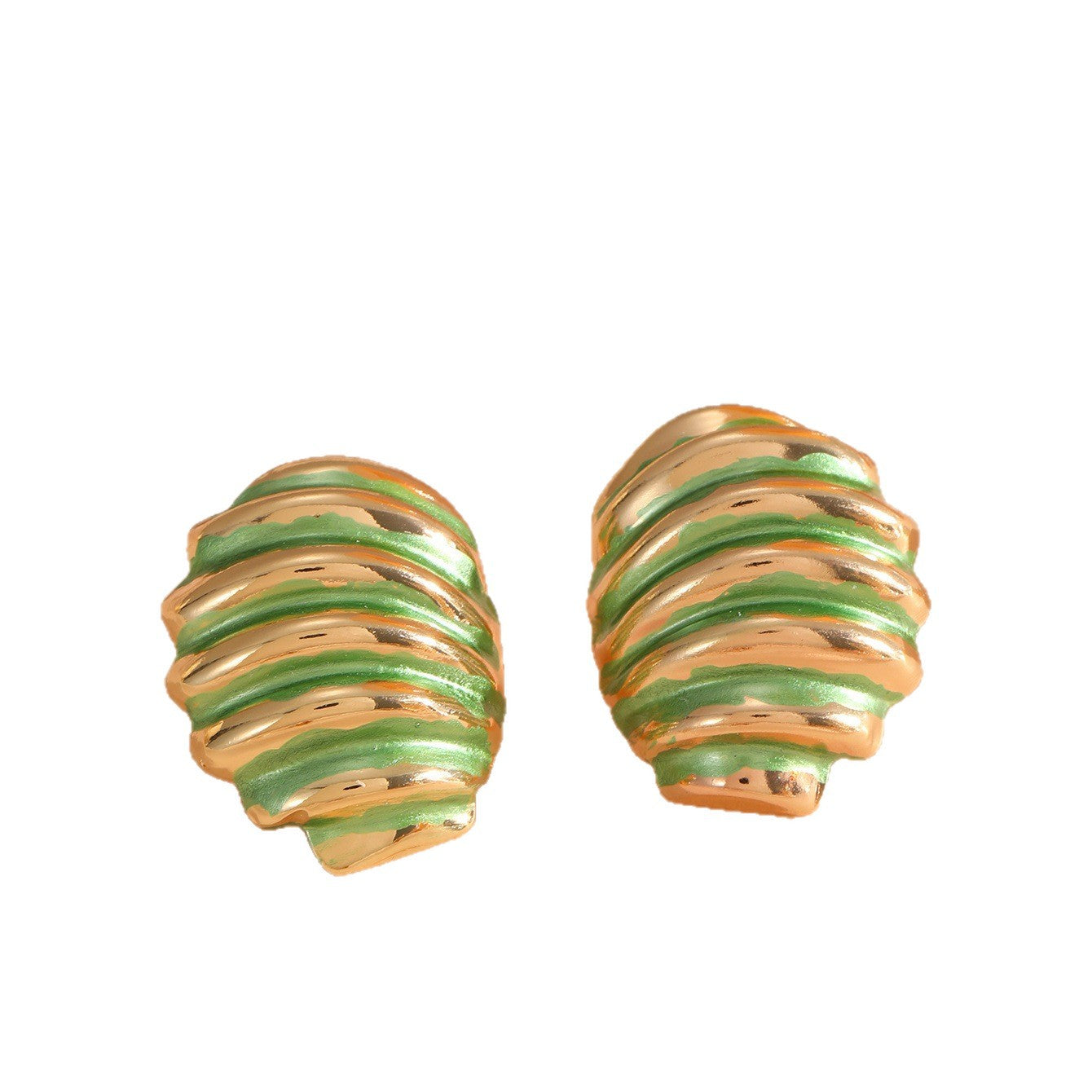 Women's ear clips in maritime shell design Calm Wears-https://detail.1688.com/offer/968792609943.html-Calm Wears-Style 3-Calm Wears