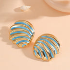 Women's ear clips in maritime shell design Calm Wears-https://detail.1688.com/offer/968792609943.html-Calm Wears-Style 3-Calm Wears