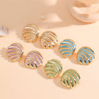 Women's ear clips in maritime shell design Calm Wears-https://detail.1688.com/offer/968792609943.html-Calm Wears-Style 3-Calm Wears