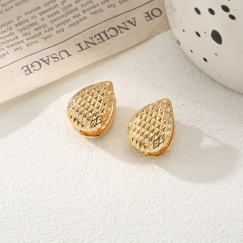 Women's Ear Clips with Elegant Pattern Calm Wears-https://detail.1688.com/offer/788985811259.html-Calm Wears-Gold-Calm Wears