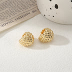 Women's Ear Clips with Elegant Pattern Calm Wears-https://detail.1688.com/offer/788985811259.html-Calm Wears-Gold-Calm Wears