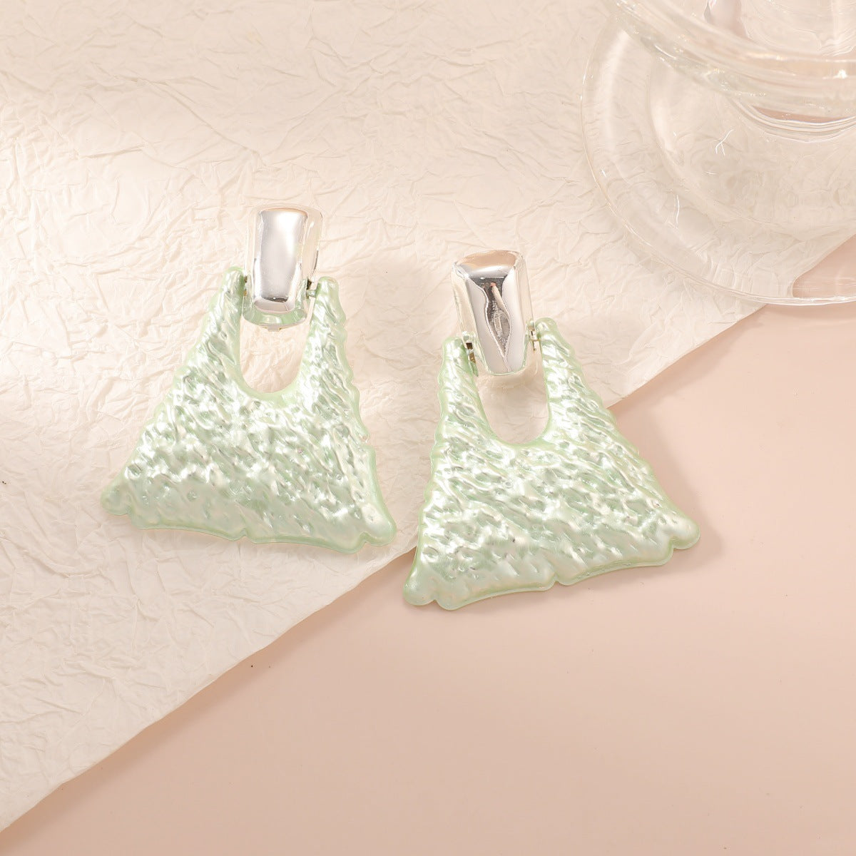 Women's earrings in artistic design Calm Wears-https://detail.1688.com/offer/1028504125902.html-Calm Wears-Light blue-Calm Wears