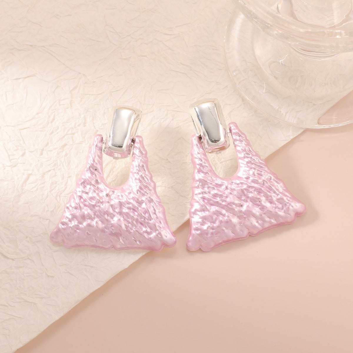 Women's earrings in artistic design Calm Wears-https://detail.1688.com/offer/1028504125902.html-Calm Wears-Light Lilac-Calm Wears