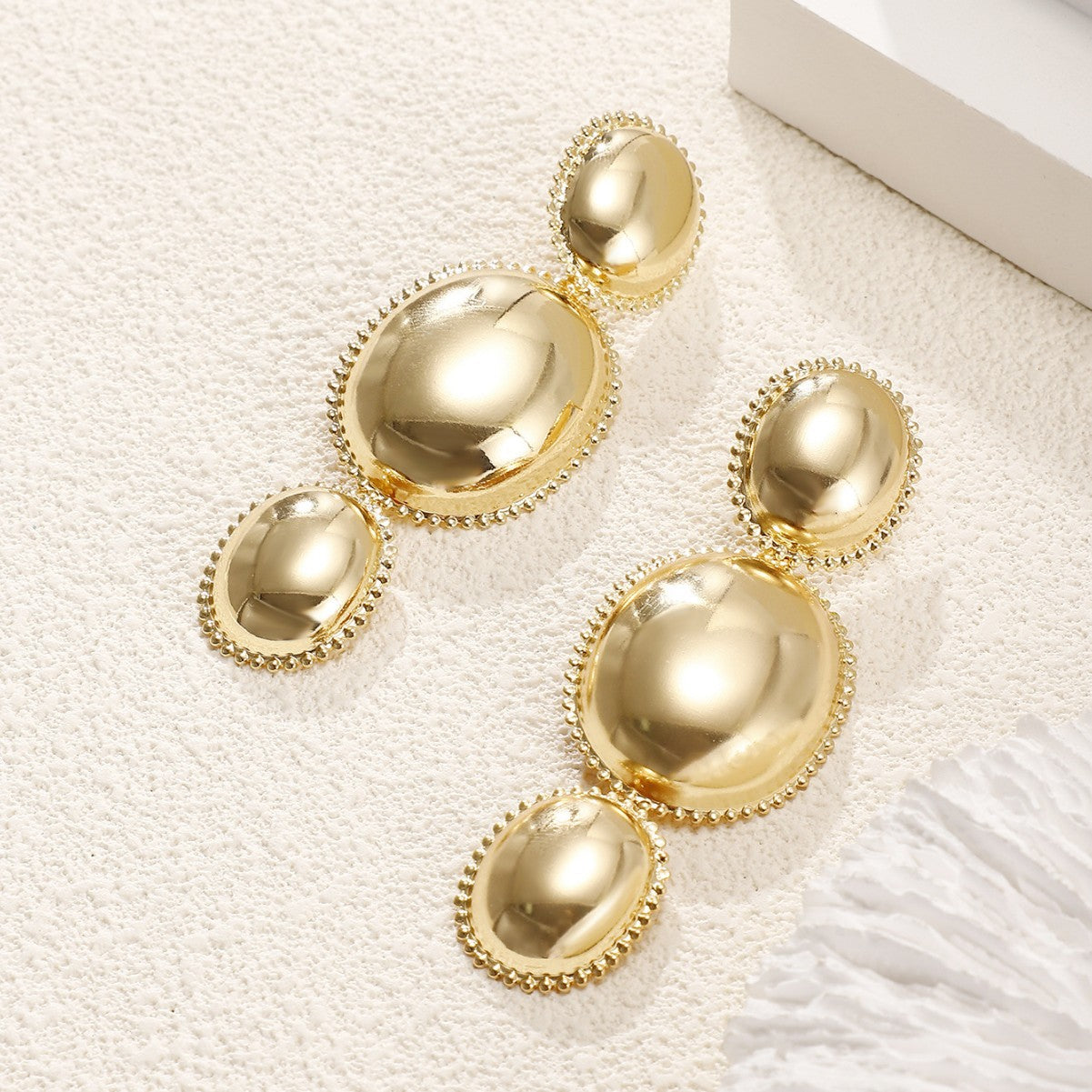 Women's earrings in artistic, structured design Calm Wears-https://detail.1688.com/offer/839067662659.html-Calm Wears-Gold-Calm Wears